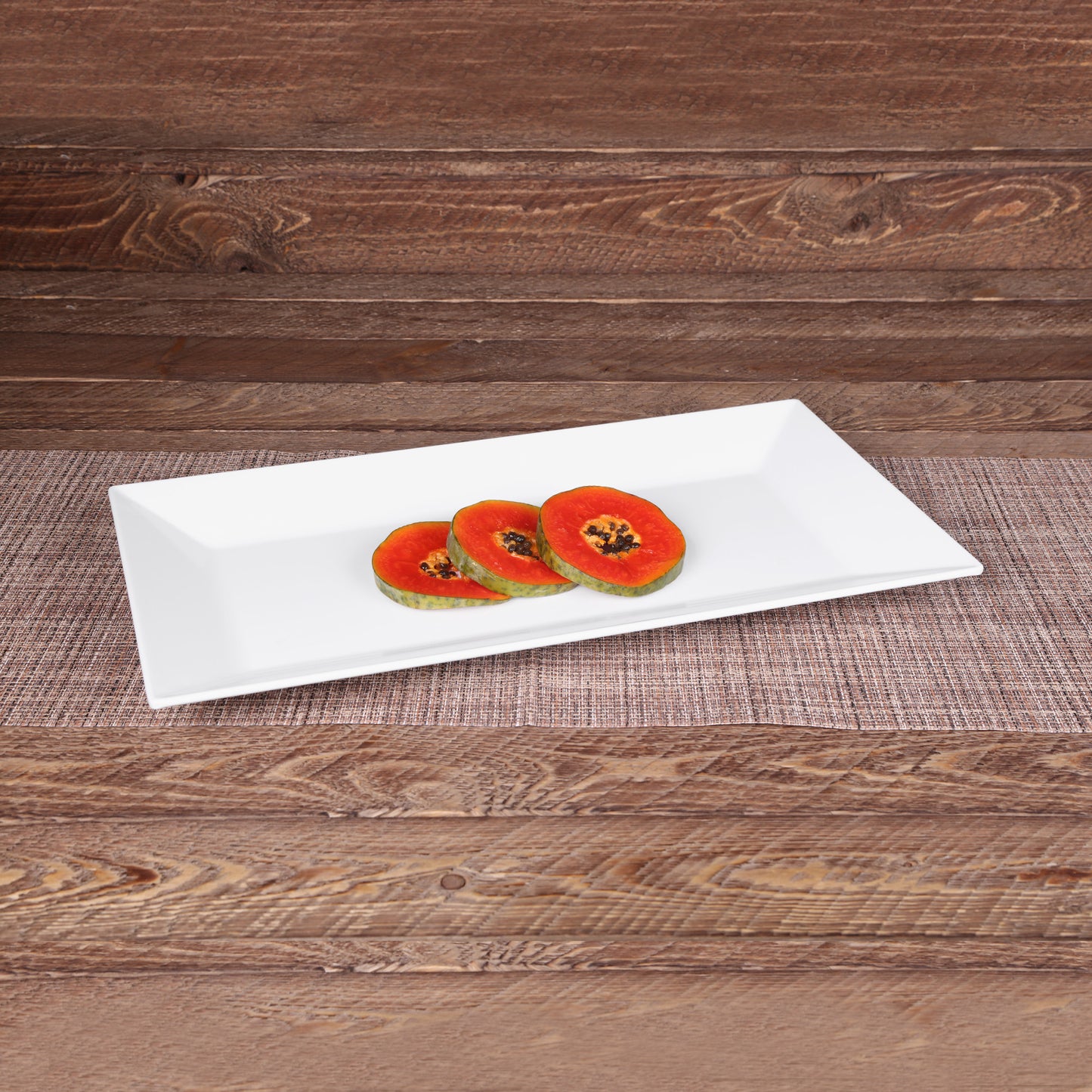 Melamine Rectangular Platter - White