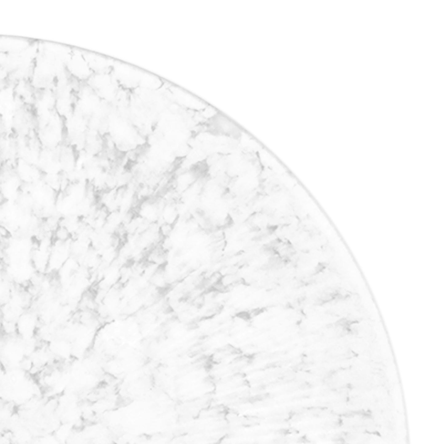 Melamine Round Plate - Gray Marble