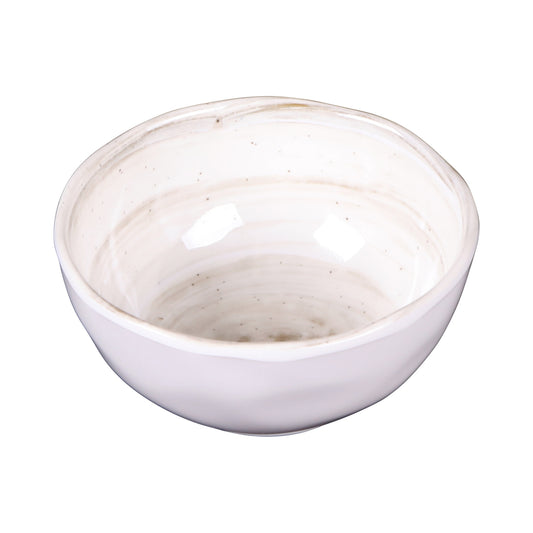 Melamine Round Bowl - Taupe Design