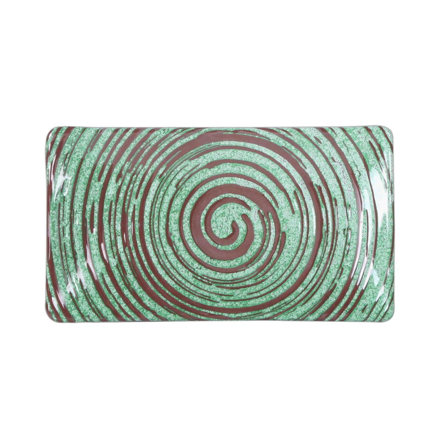 Melamine Rectangular Plate - Stardust Green