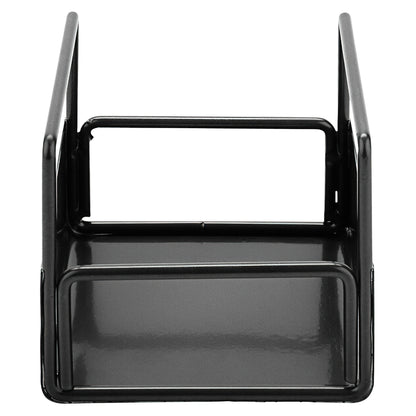 Metal & Wire Single Condiment Stand designed to hold 1- 4" x 4" x 4" Condiment Bowl ,Gun Metal Grey 4 1/2" x 4 1/2" x 4"