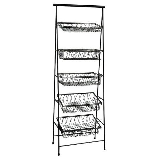 23.5" x 14" Rectangular 5-Tier Pane Stand, 64" tall (fits I