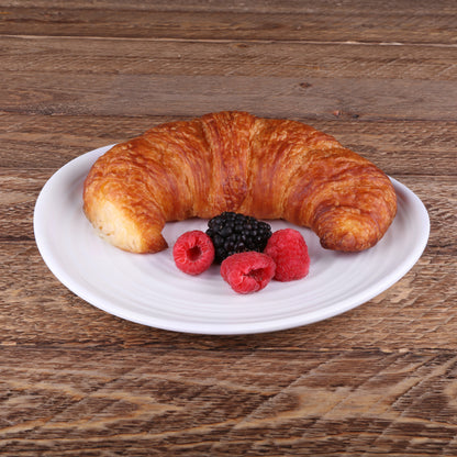 Melamine Round Swirl Plate - White