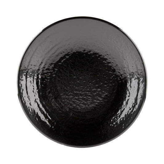 Melamine Round Pebble Plate - Black