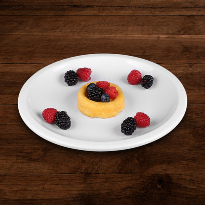 Melamine Round Coupe Platter - White
