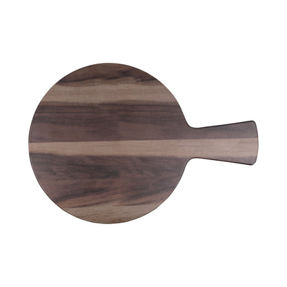 Melamine Round Serving Board - Bamboo