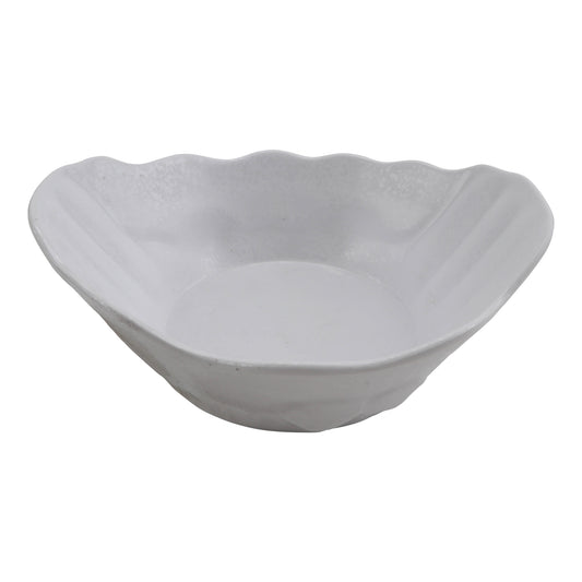 50.75 oz rainex showered white oval melamine bowl, 10"L x 8.5"W x 3"H, GET, cheforward