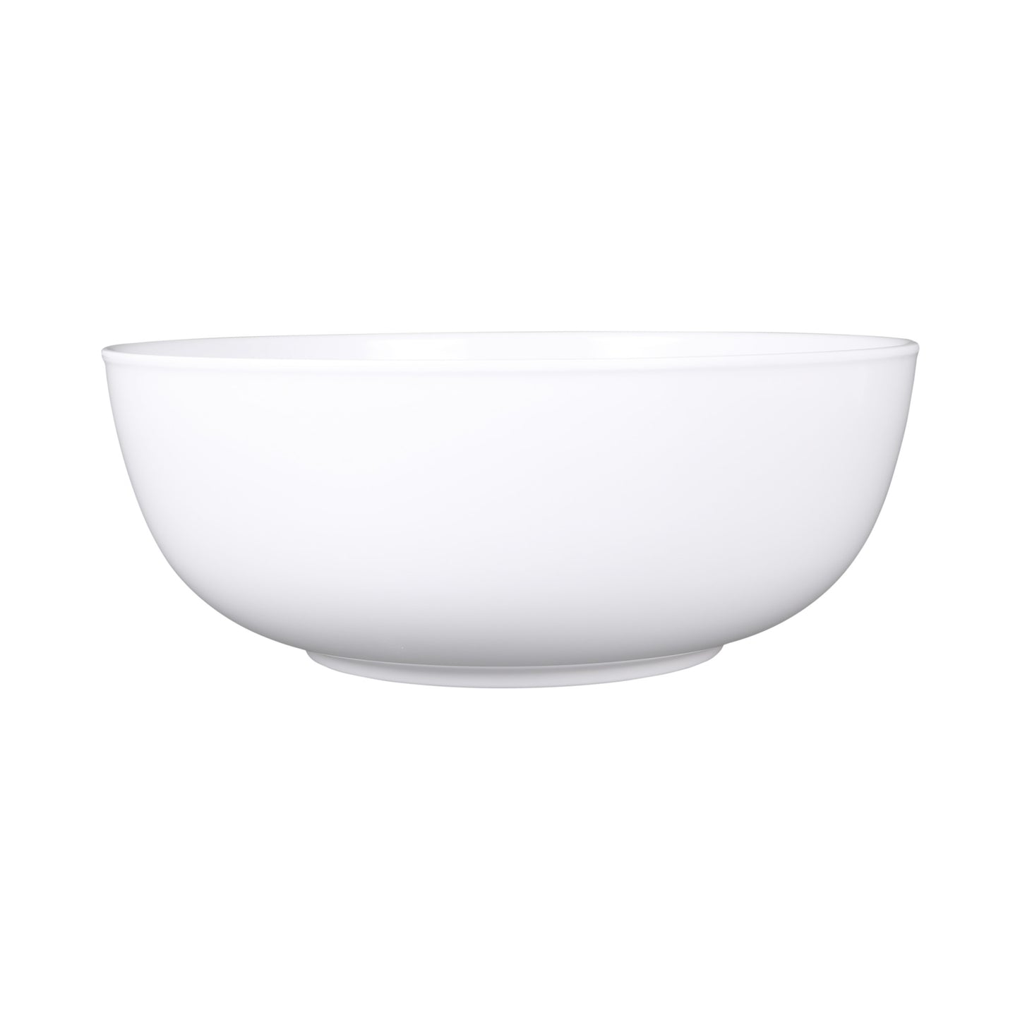 Melamine Large Round Bowl - White