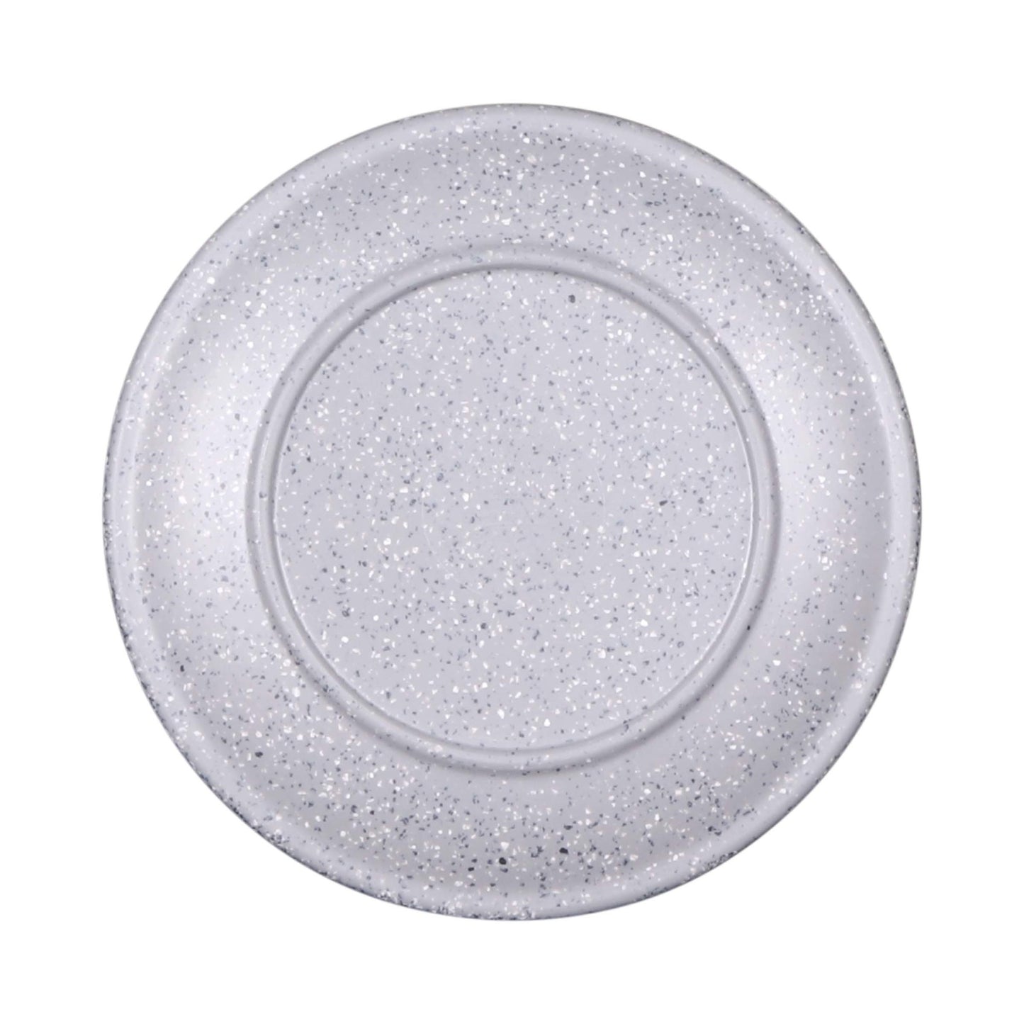 Melamine Round Plate - Granite Stone