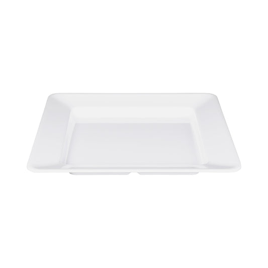 Melamine Square Plate - White