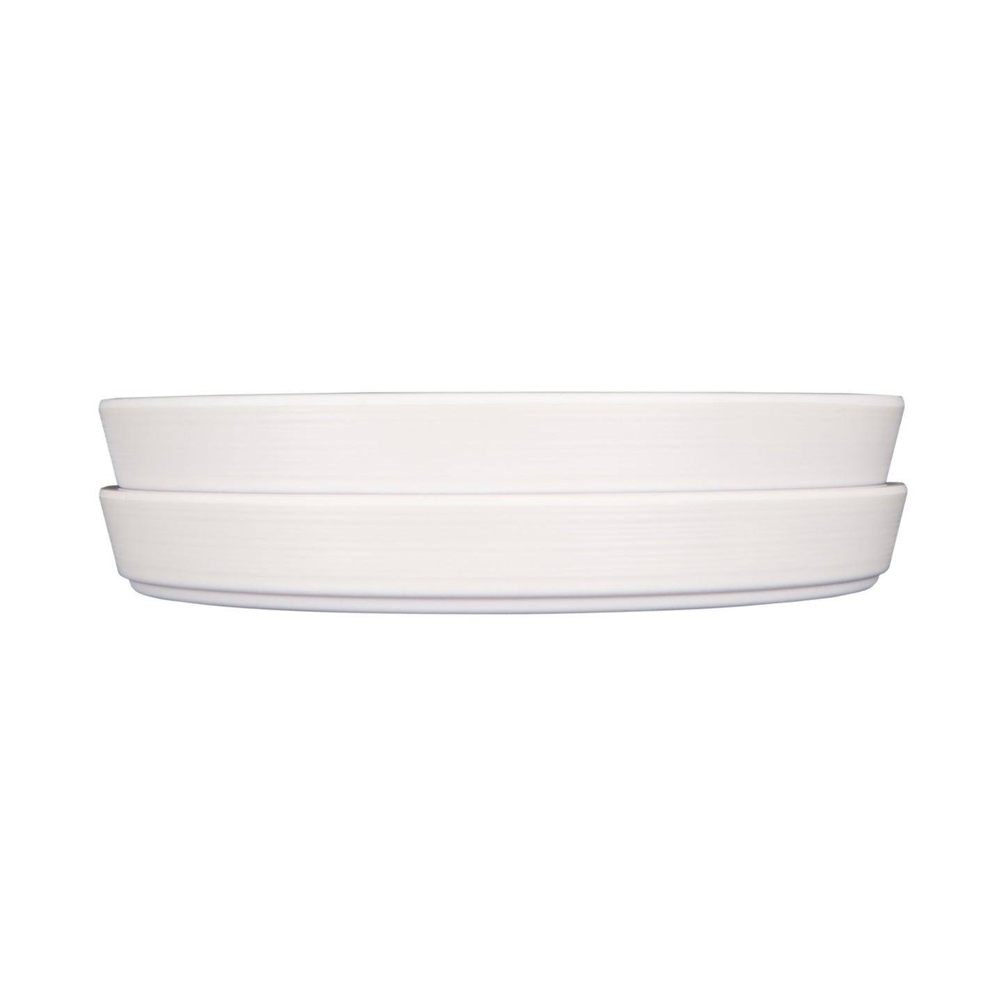 Melamine Round Coupe Plate - Cream Glaze