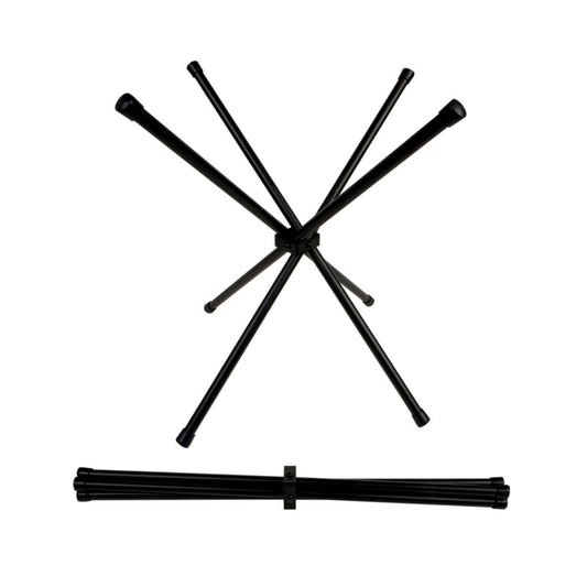 21" Black, Powder Coated Aluminum, Folding Chopsticks Stand