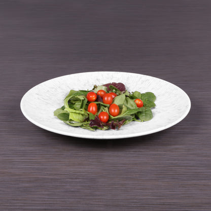 Melamine Round Plate - Gray Marble