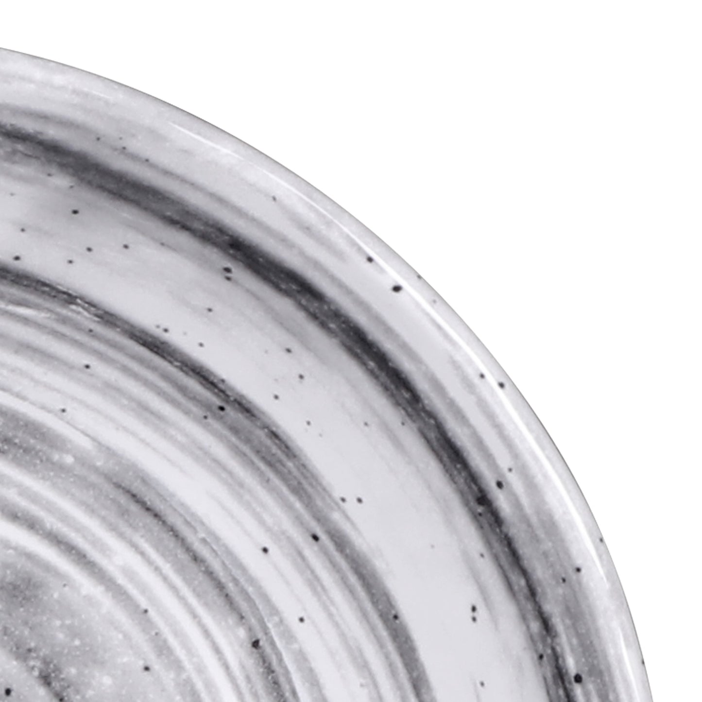 Melamine Round Bowl - Black Design