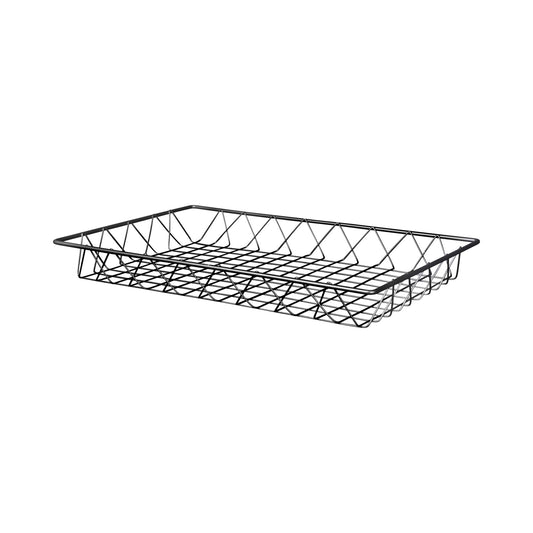 Metal Rectangular Wire Basket - Gunmetal Grey