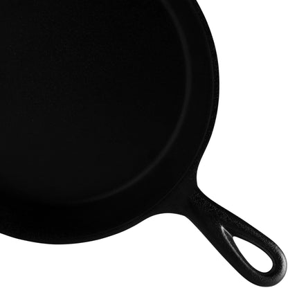 Melamine Faux Cast Iron Fry Pan - Black