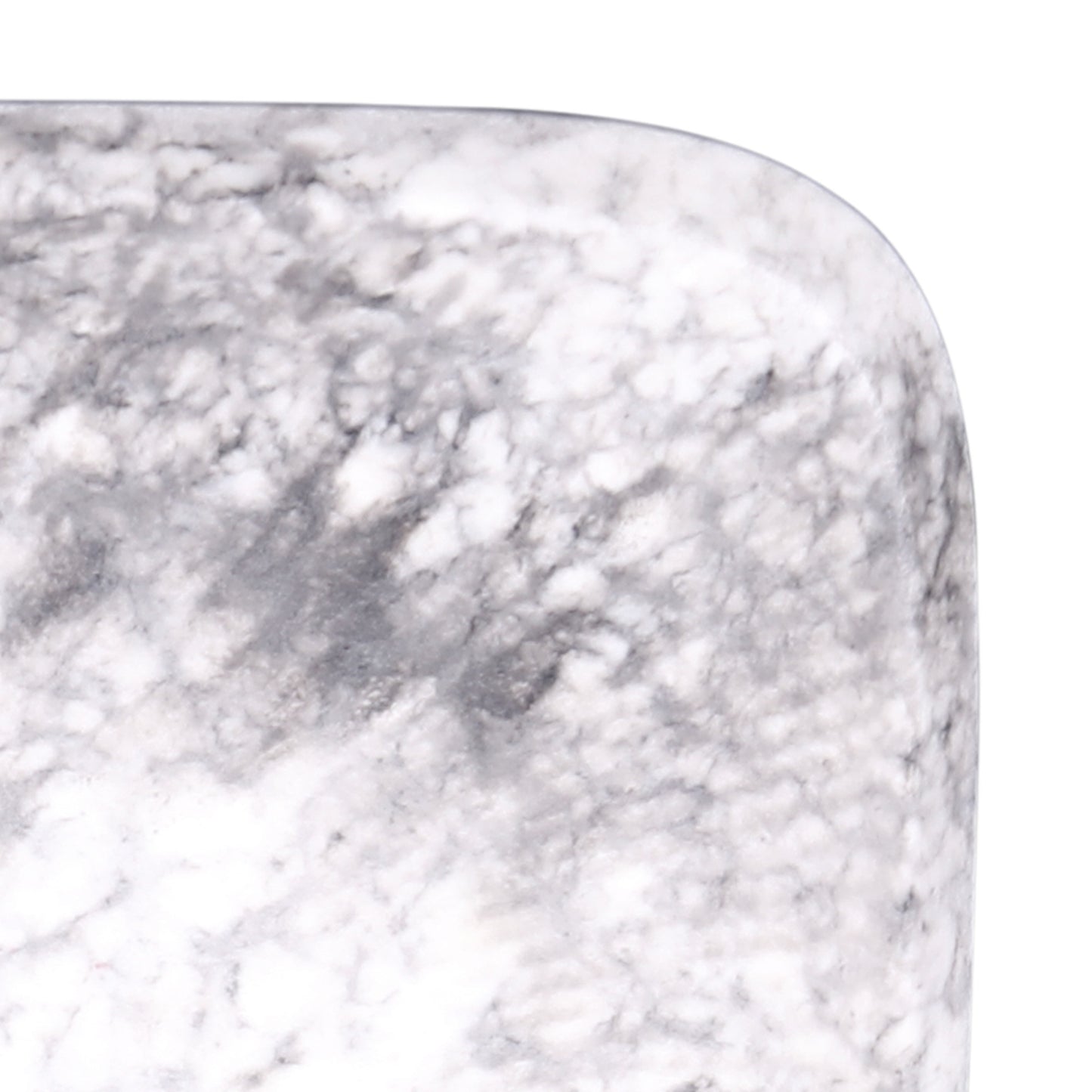 Melamine Square Chip & Dip Plate - Black Marble