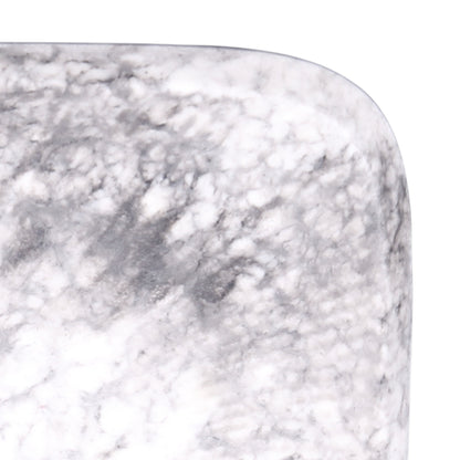 Melamine Square Chip & Dip Plate - Black Marble