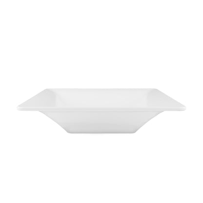 Melamine Square Pebble Bowl - White