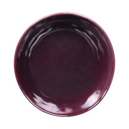 Melamine Irregular Round Bowl - Purple Glaze