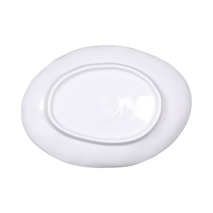 Melamine Deep Oval Plate - Black Design