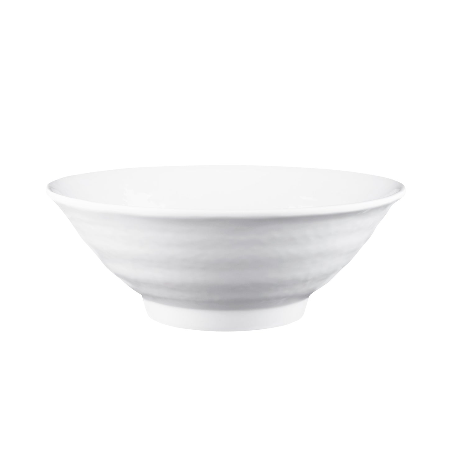 Melamine Bowl - White Matte Finish Outside/White Gloss Finish Inside