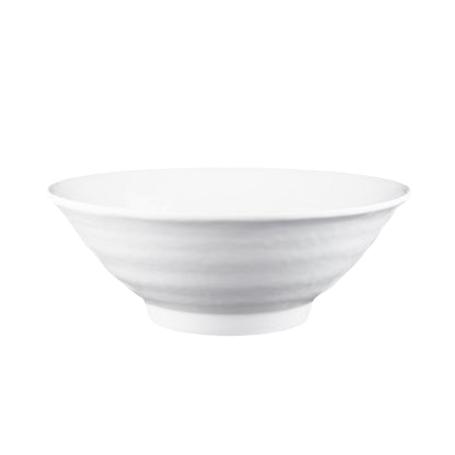 Melamine Bowl - White Matte Finish Outside/White Gloss Finish Inside