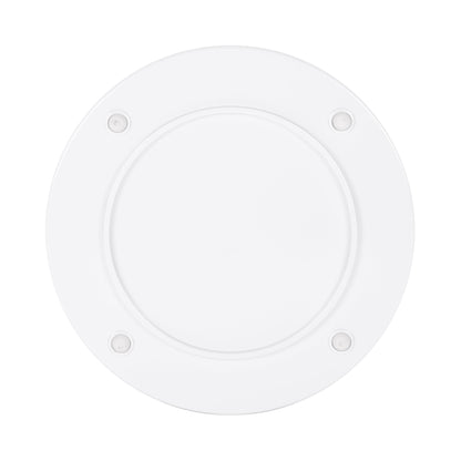 Melamine Round Flat Plate - White