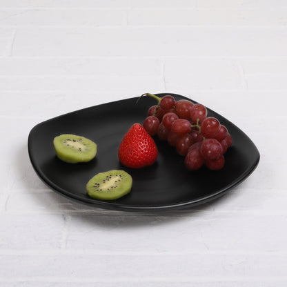 Melamine Square Plate - Black