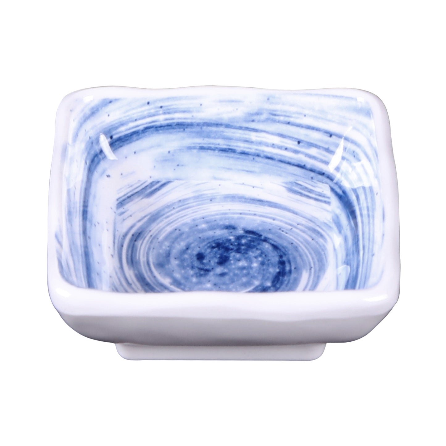 Melamine Square Ramekin - Navy Design