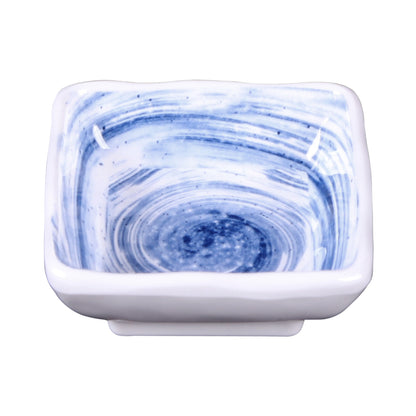 Melamine Square Ramekin - Navy Design
