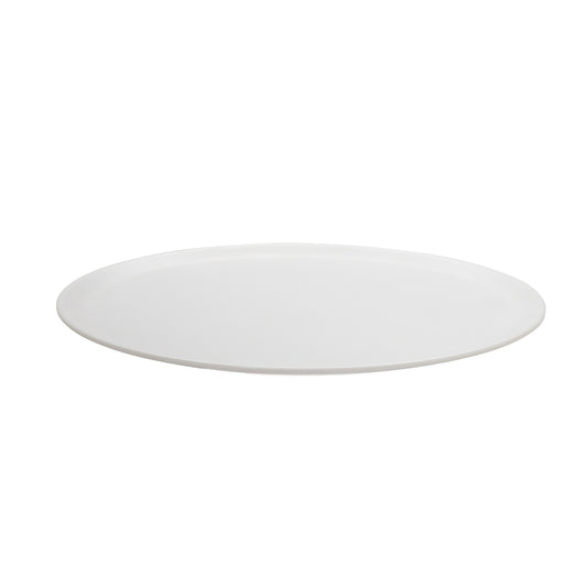 14" Dia. White Round Melamine Display Tray / Plate (fits CO-1290 Cover), G.E.T. Madison Avenue
