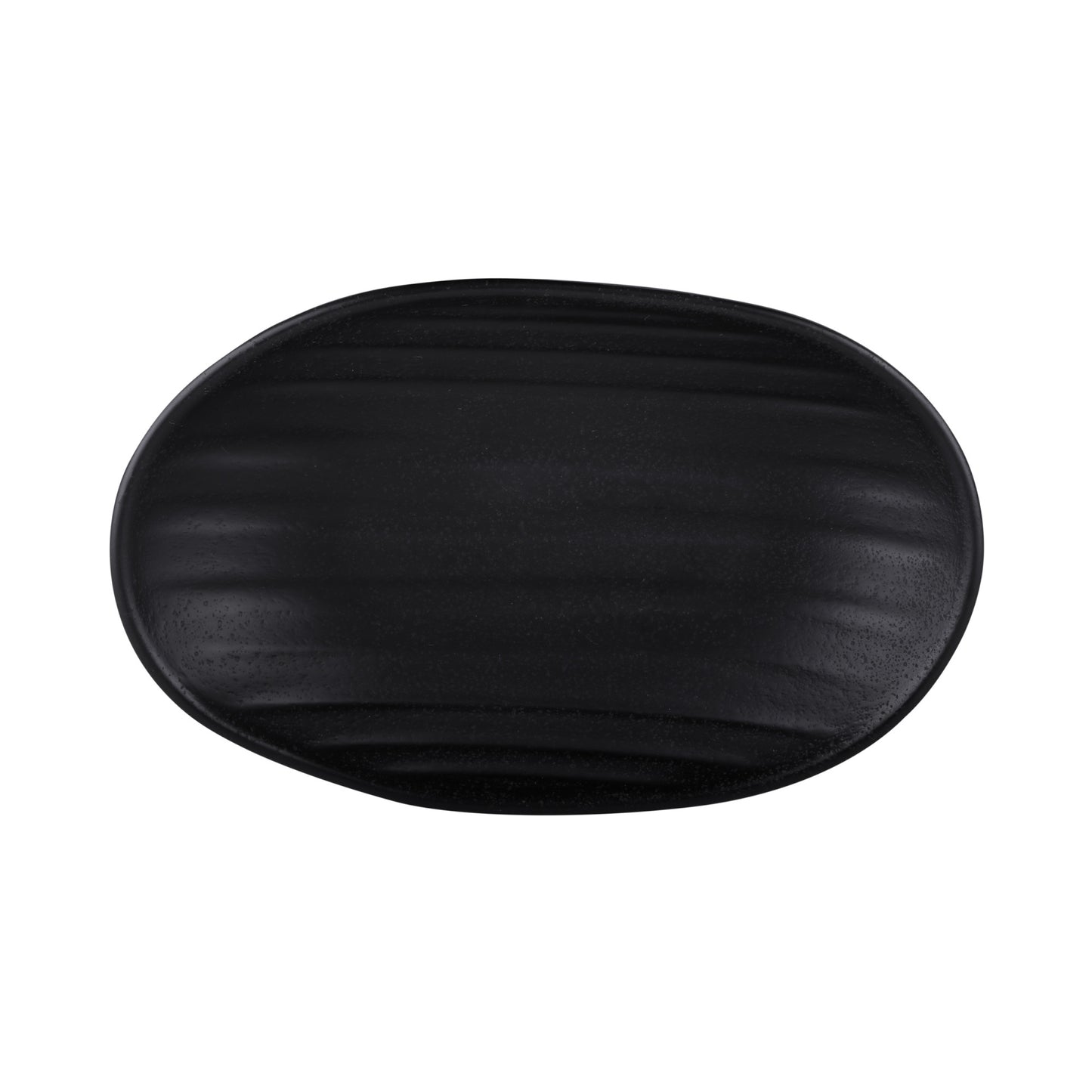 Melamine Deep Oval Plate - Black
