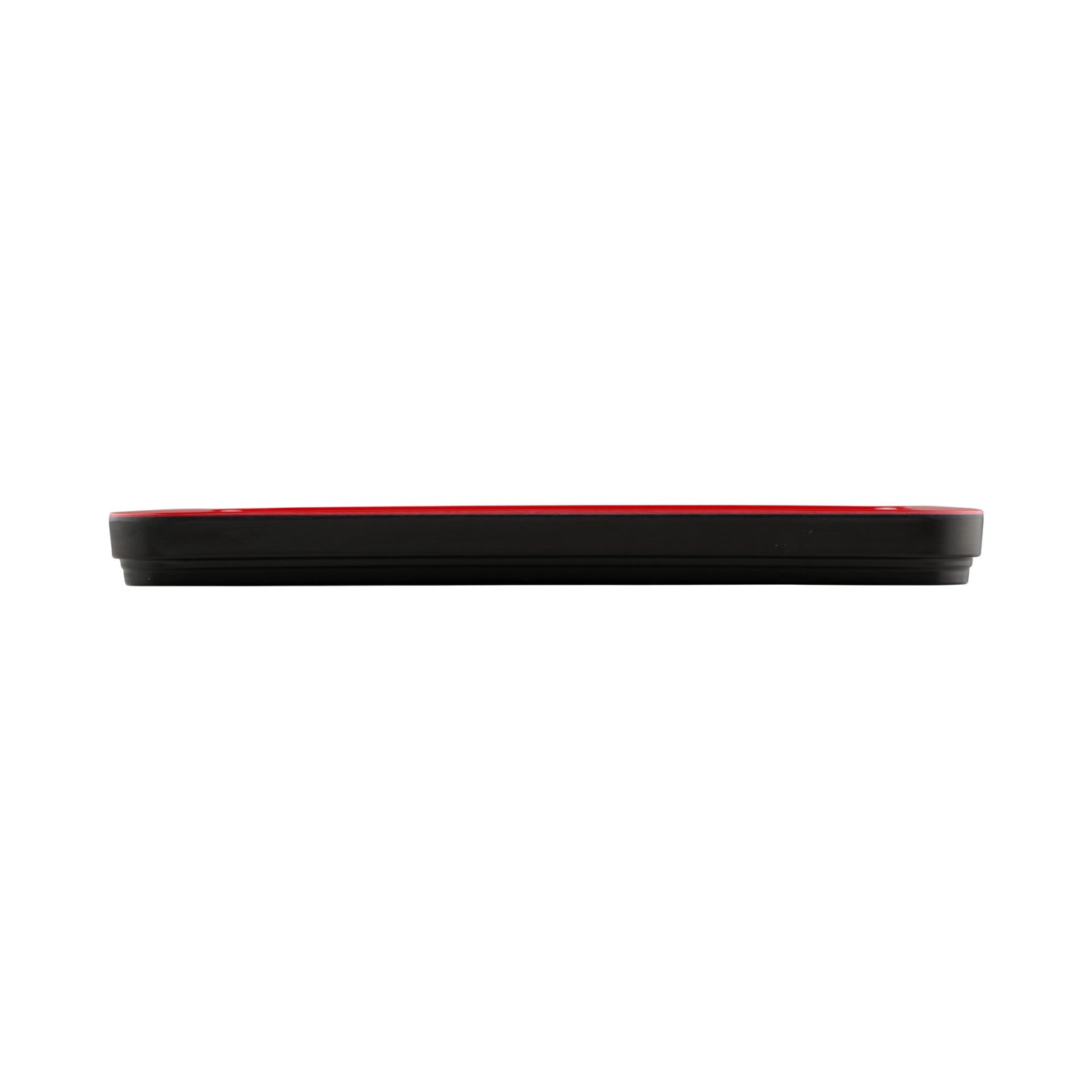 Melamine Two Tone Bento Box Lid - Black Outside, Red Inside