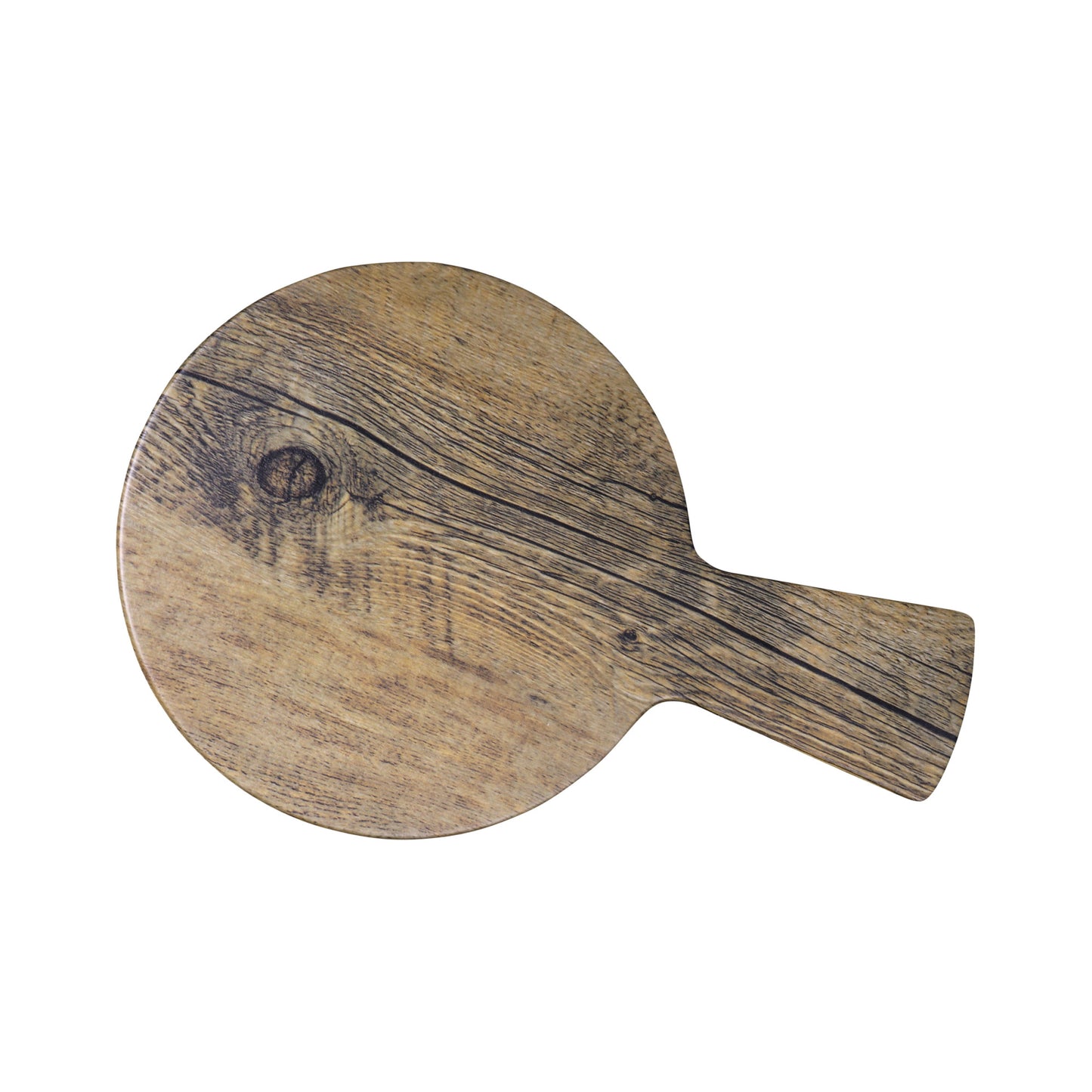 Melamine Round Serving Board - Driftwood