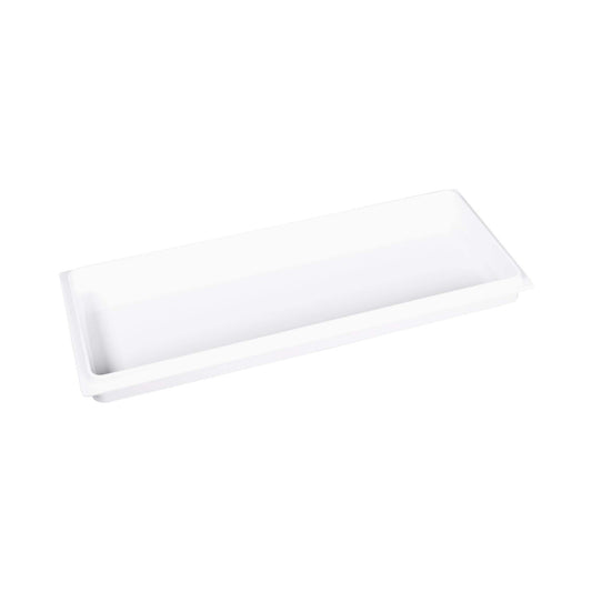 Melamine Rectangular Reversible Bin Lid - White