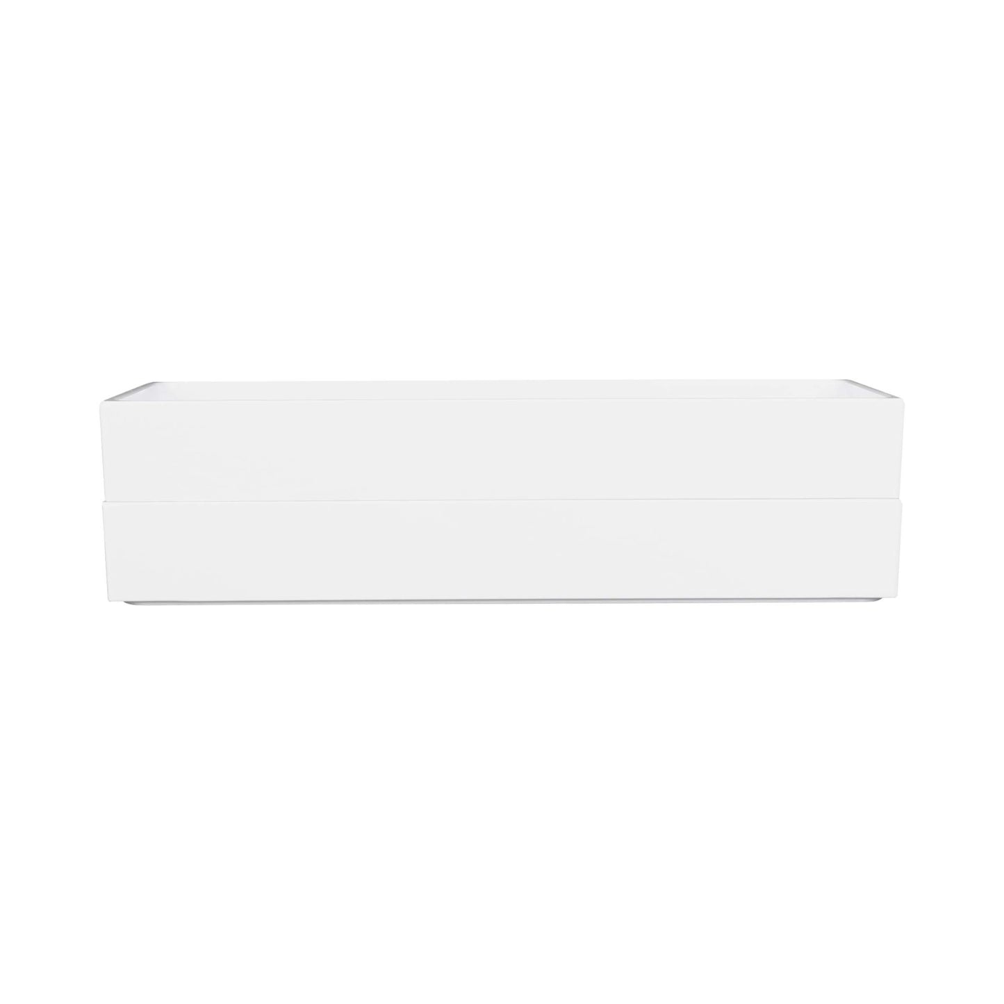 Melamine Rectangular Bin - White