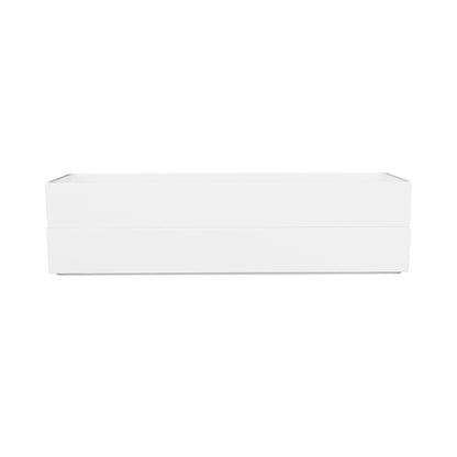 Melamine Rectangular Bin - White