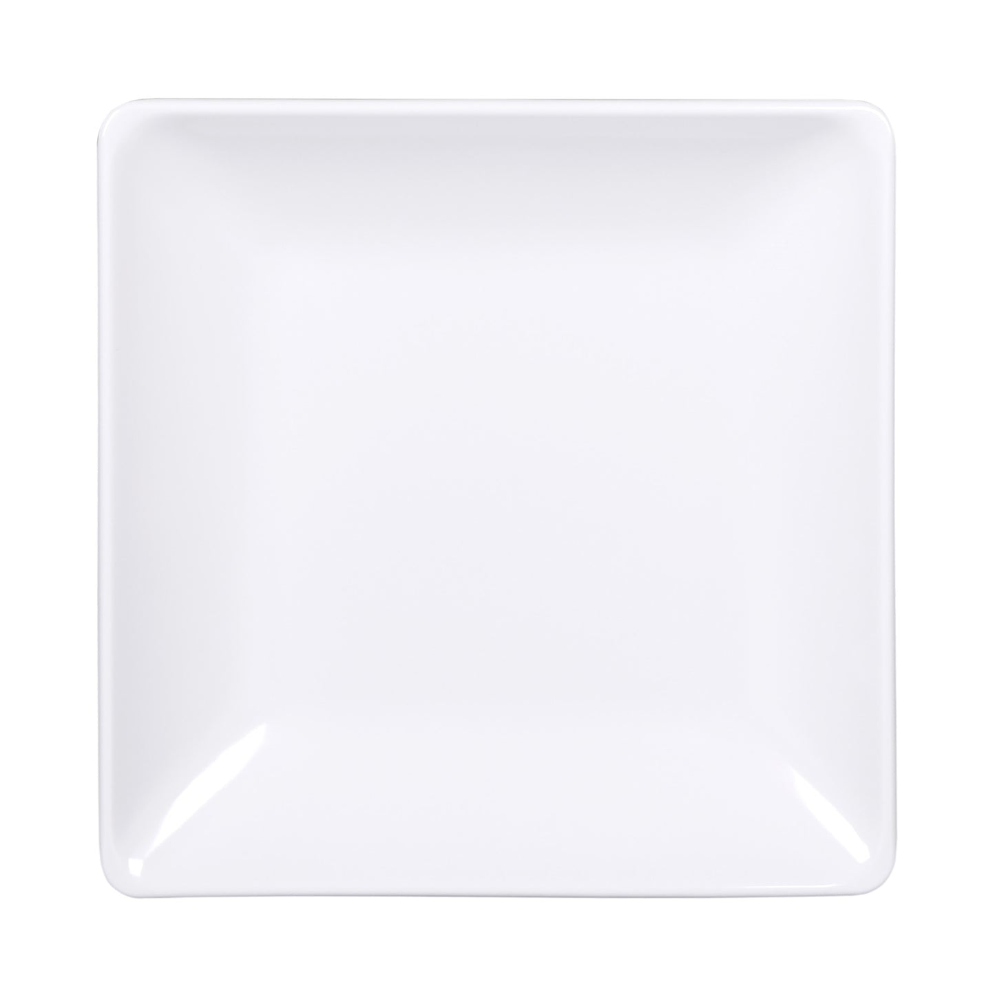 Melamine Square Plate - White