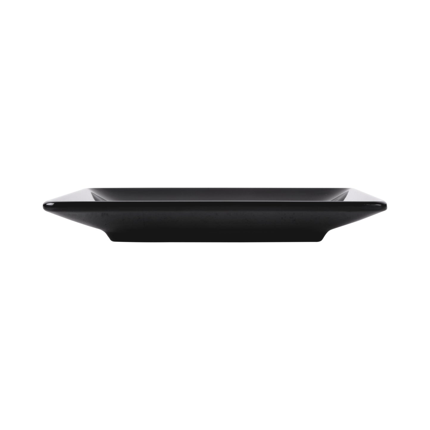 Melamine Square Plate - Black
