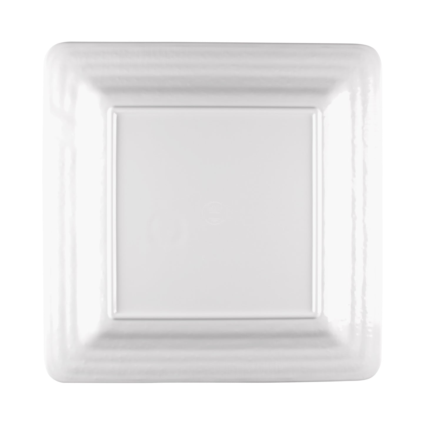 Melamine Square Pebble Plate - White