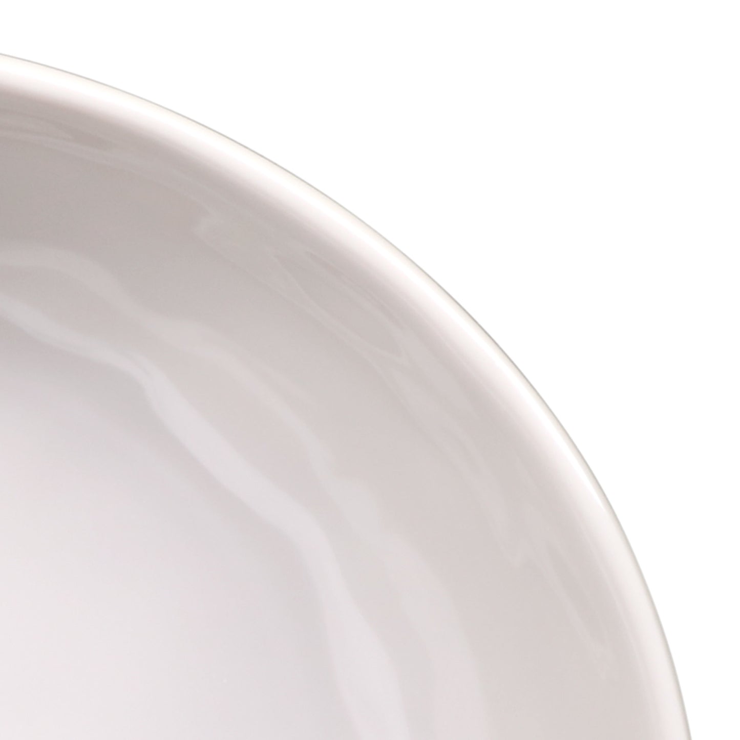 Melamine Irregular Round Bowl - Cream Glaze