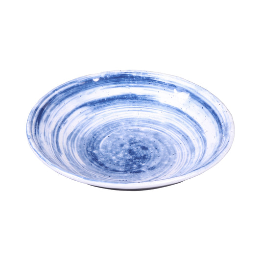 Melamine Round Bowl - Navy Design