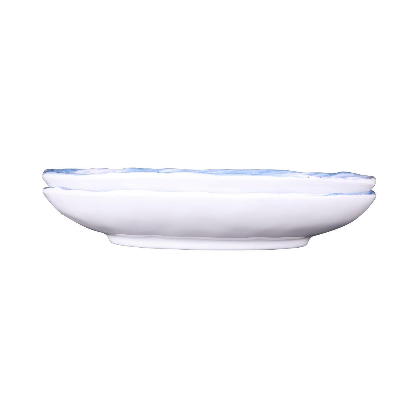 Melamine Deep Oval Plate - Navy Design