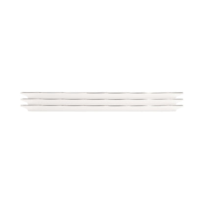 Melamine Rectangular Plate - White w/ Black Decal