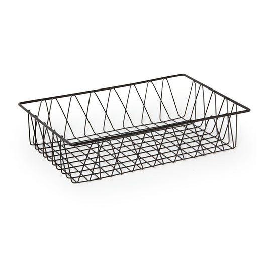 18" x 12" Rectangular Wire Pastry Basket, 4" deep (fits IR-