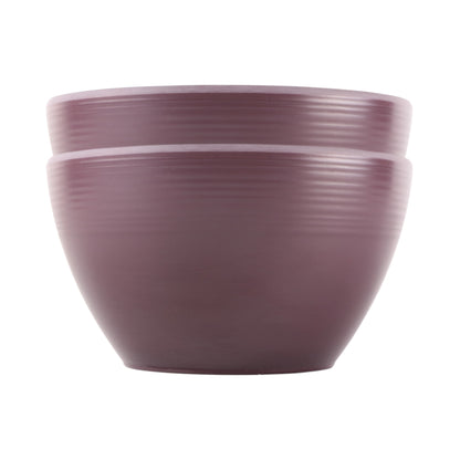 Melamine Round Bowl - Purple Glaze