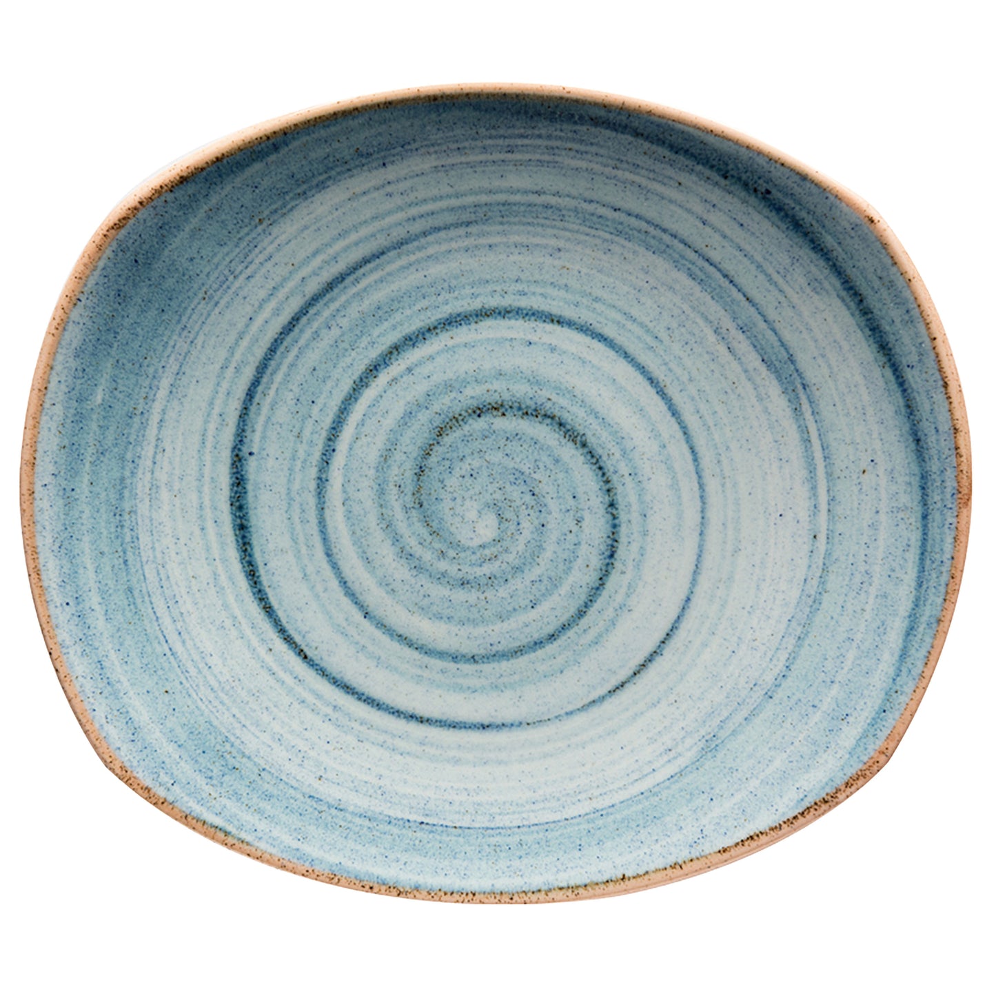 7.5" Blue Porcelain Plate, Corona Artisan Blue (12 Pack)
