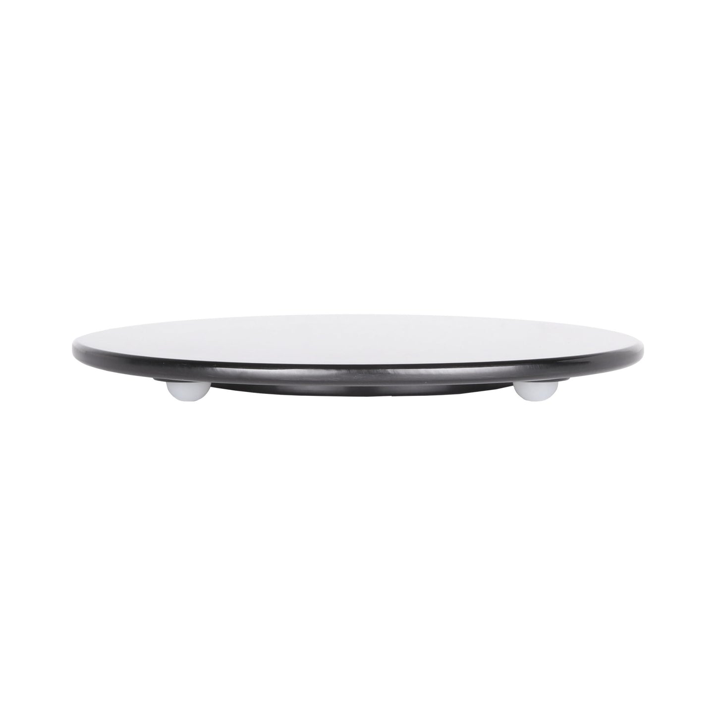 Melamine Round Flat Plate (Fits M5P Pedestal) - Black