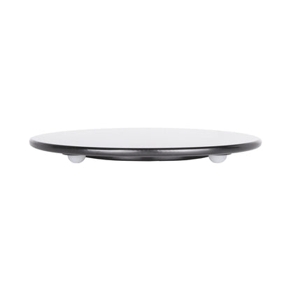 Melamine Round Flat Plate (Fits M5P Pedestal) - Black